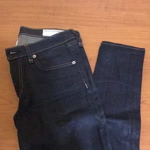 Rag n Bone dark blue skinny jeans